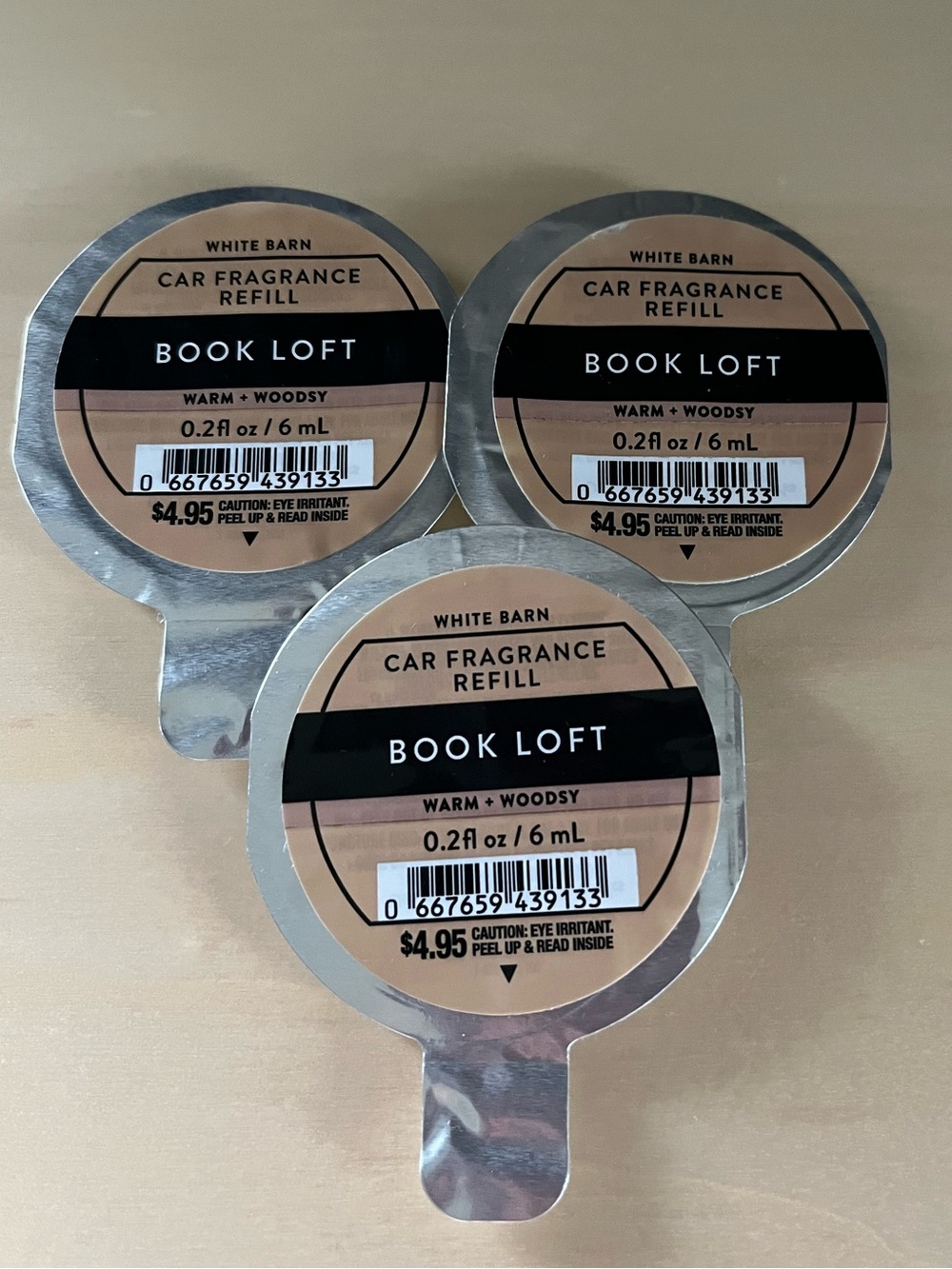Three New Bath & Body Works Book Loft Car Fragrance Refills